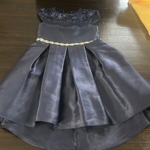 Elegant Navy Blue Kids Dress